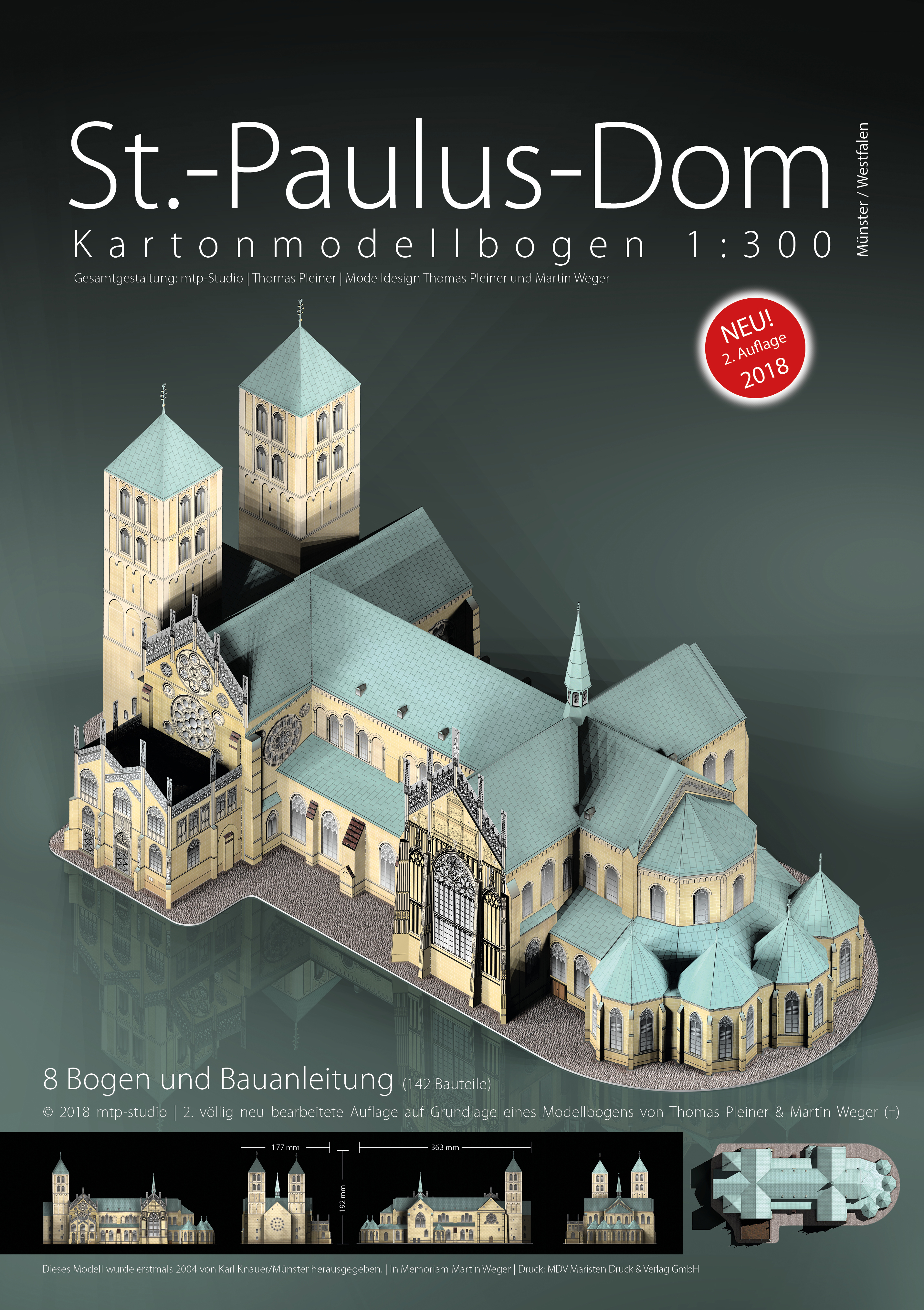 St. Paulus Dom (Münster) 1:300 (Thomas Pleiner / Martin Weger / mtp-studio) 2018 2018-11-19-St-Paulus-COVER-2018-2